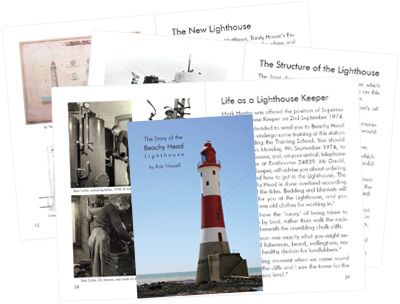 The Story of the Beachy Head Lighthouse by Rob Wassell a book about the history of the Beachy Head Lighthouse