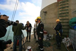 BBC at the Beachy Head Lighthouse