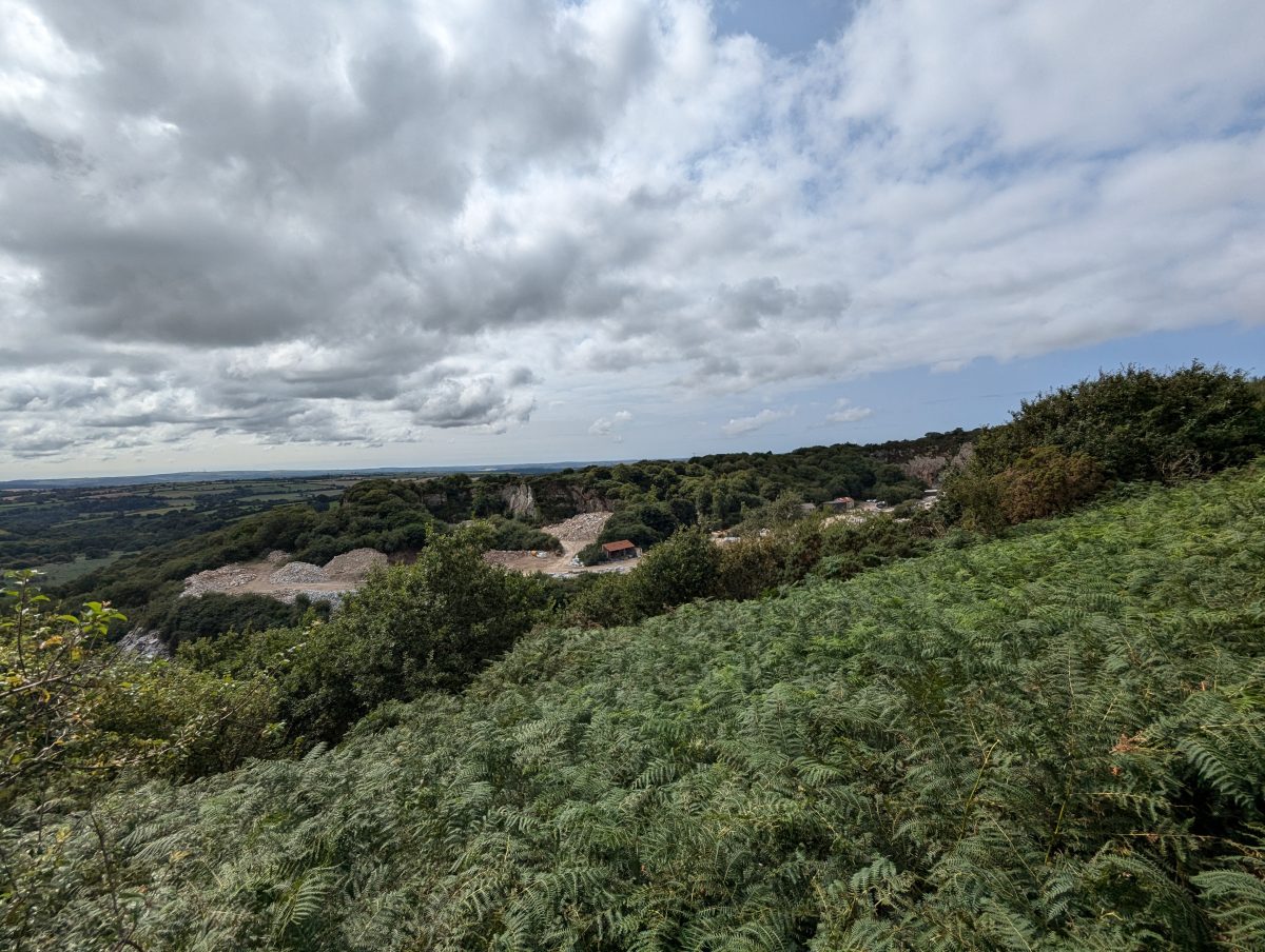 De Lank quarry overlooking the quarry