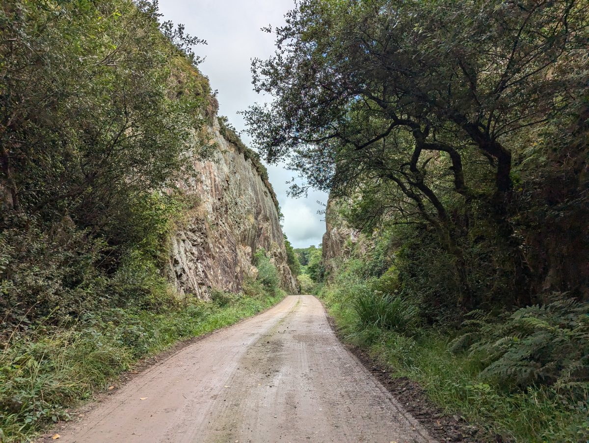 Entrance to the De Lank Quarry in Cornwall